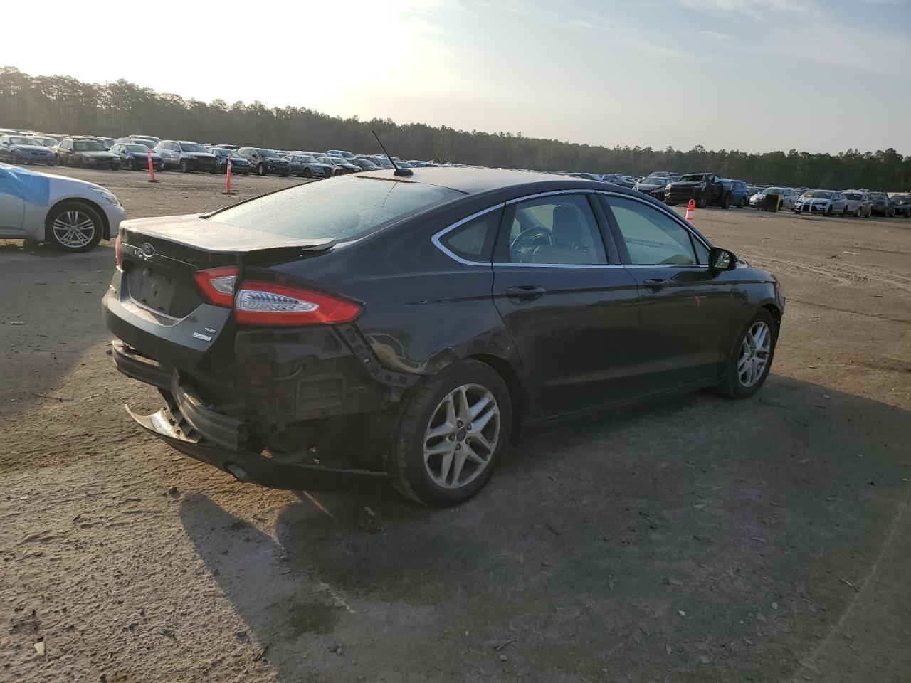 2013 Ford Fusion VIN 3FA6P0HR6DR367358 Copart auction photo, rear end / front end damage thumbnail 3