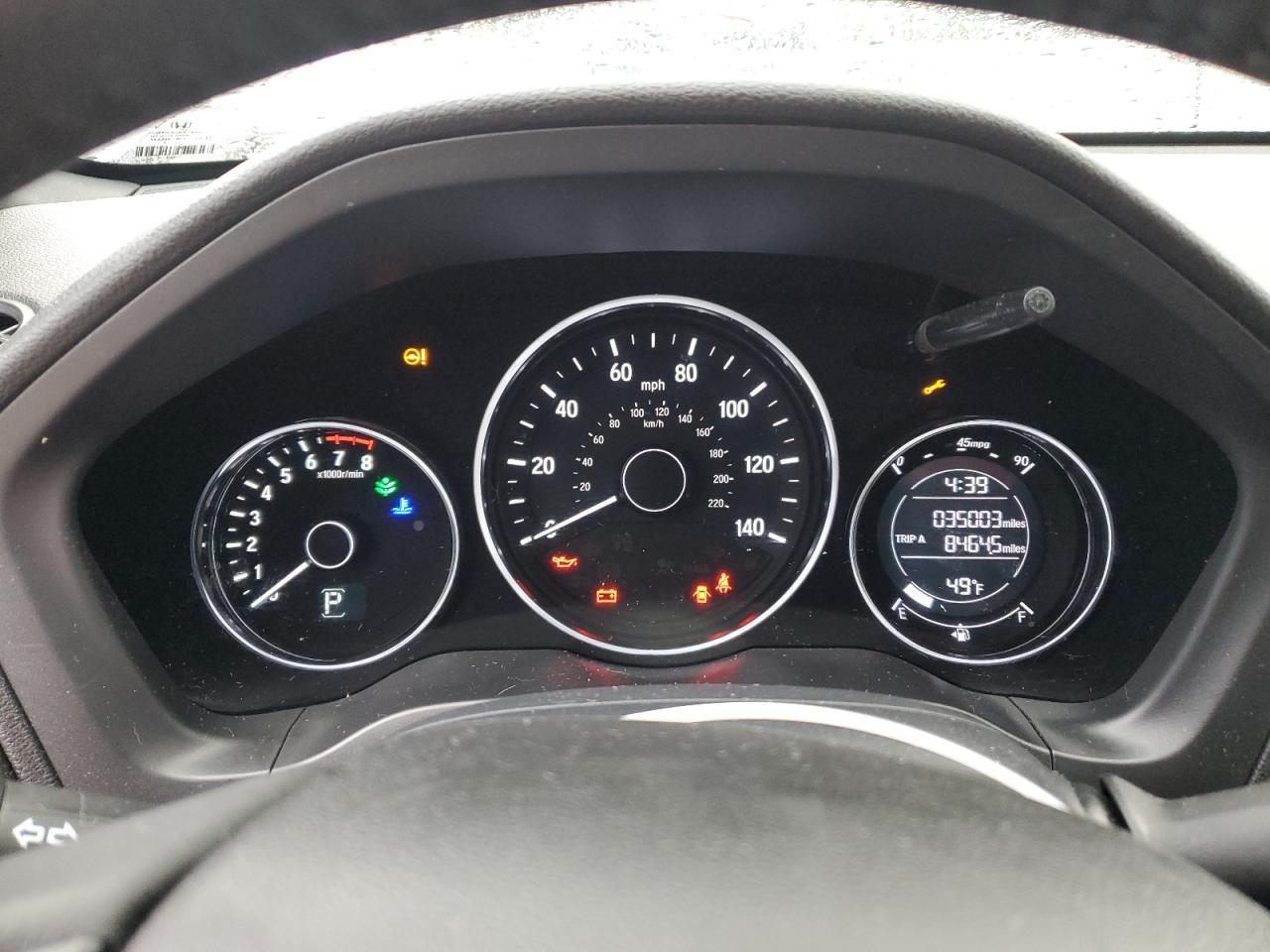 2021 Honda HR-V VIN 3CZRU6H17MM749984 Copart auction photo, rear end damage thumbnail 9