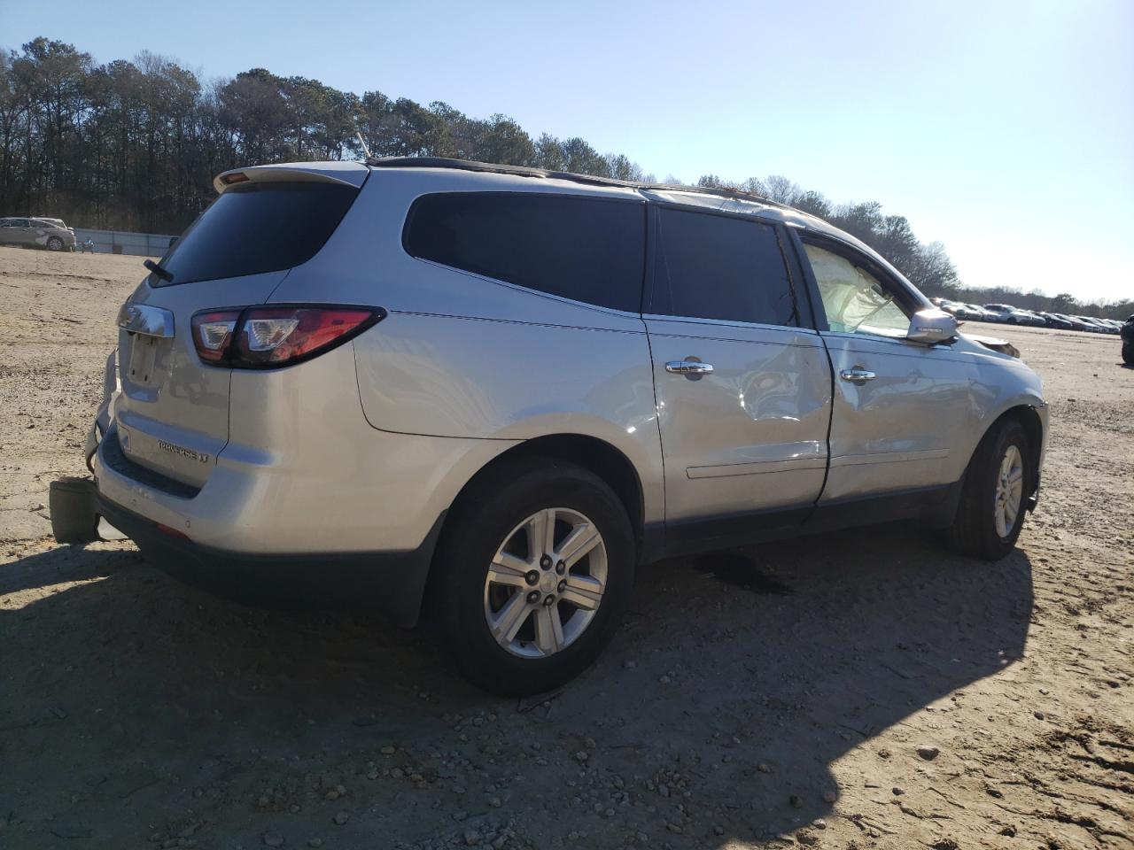 2013 Chevrolet Traverse VIN 1GNKRGKD7DJ166207 Copart auction photo, rollover damage thumbnail 3