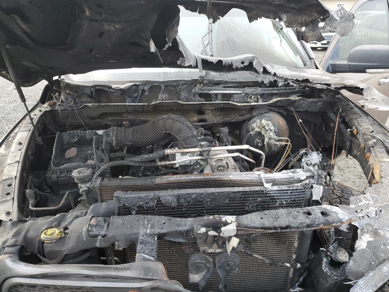 2009 Dodge RAM VIN 1D3HV13T89S733471 Copart auction photo, burn damage thumbnail 13