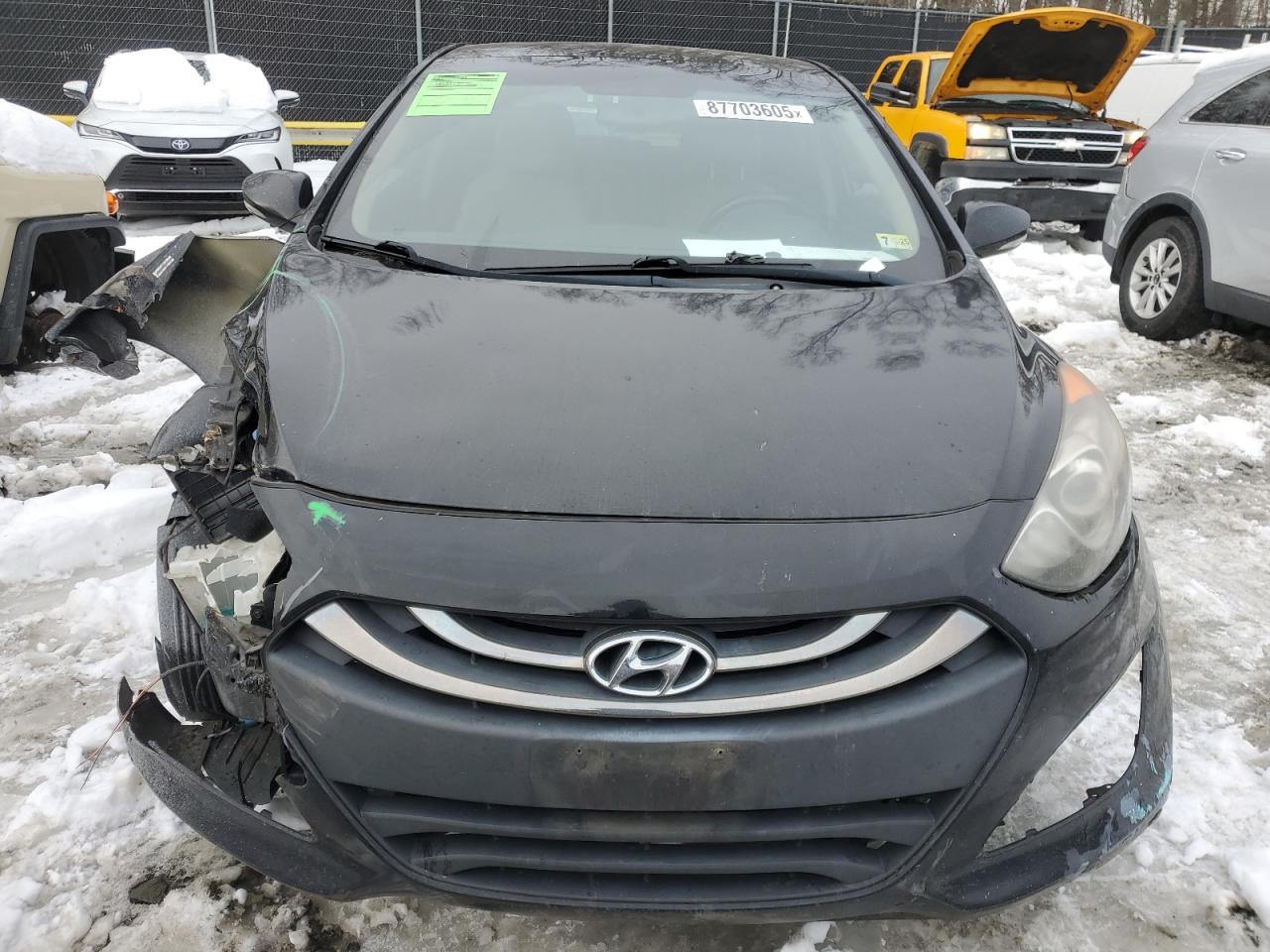 2014 Hyundai Elantra VIN KMHD35LH1EU213008 Copart auction photo, front end damage thumbnail 5