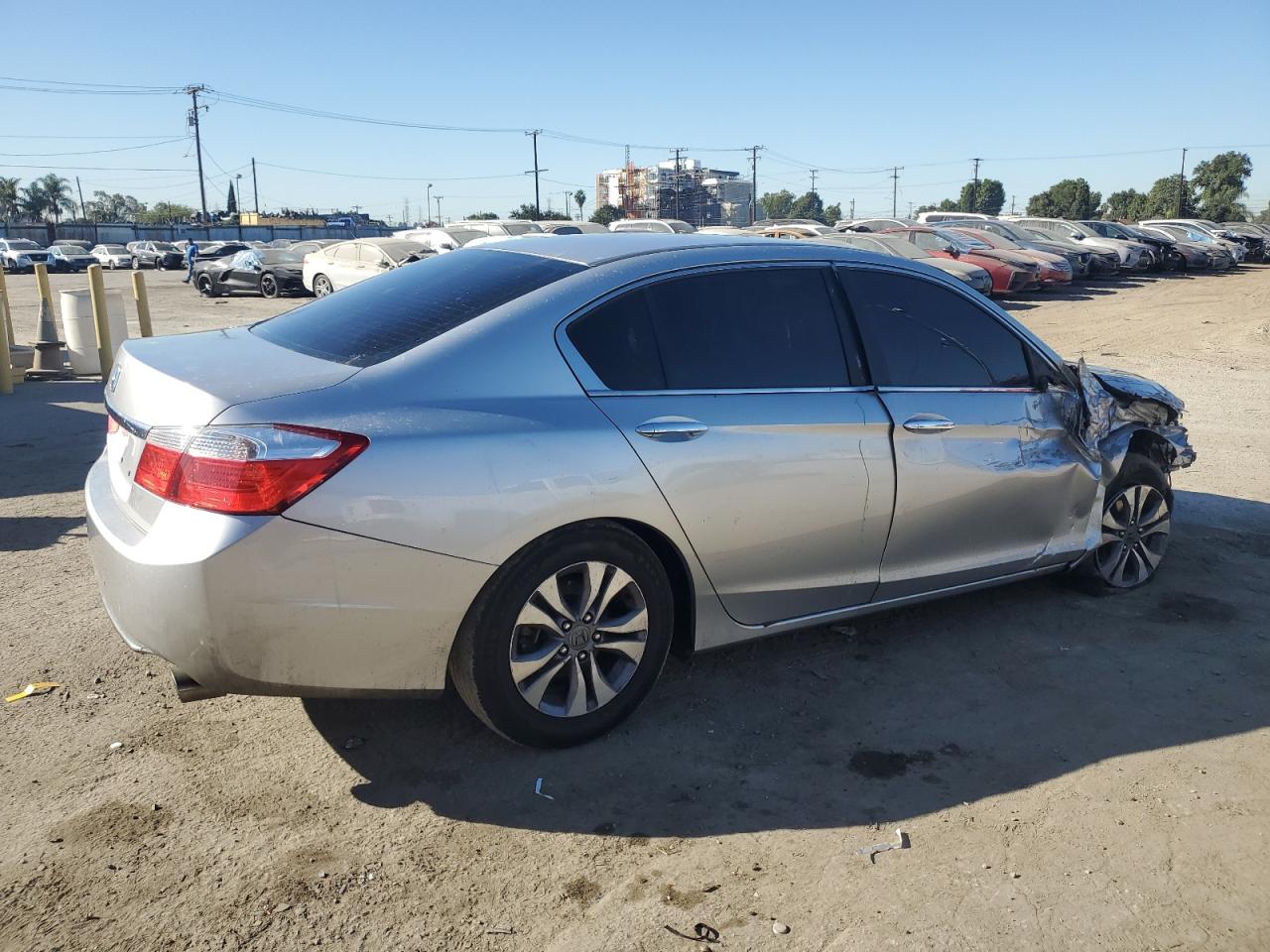 2014 Honda Accord VIN 1HGCR2F34EA009903 Copart auction photo, front end / side damage thumbnail 3