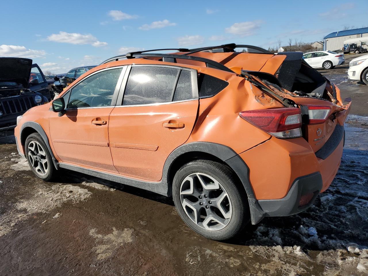 2019 Subaru XV VIN JF2GTAMC2KH370095 Copart auction photo, top/roof / rear end damage thumbnail 2