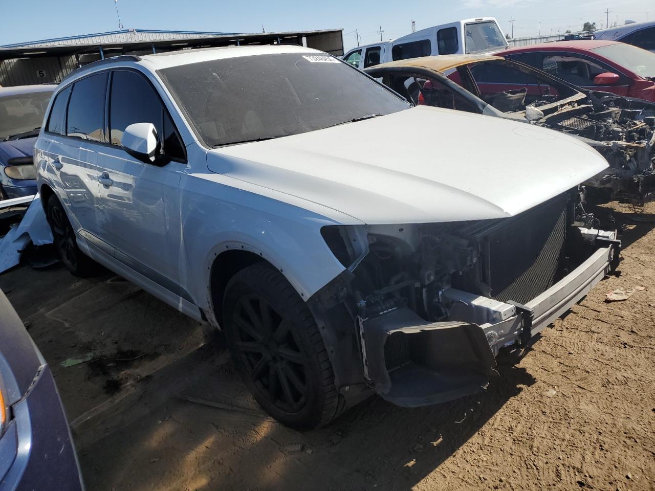 2017 Audi Q7 VIN WA1LAAF70HD048598 Copart auction photo, front end damage thumbnail 4