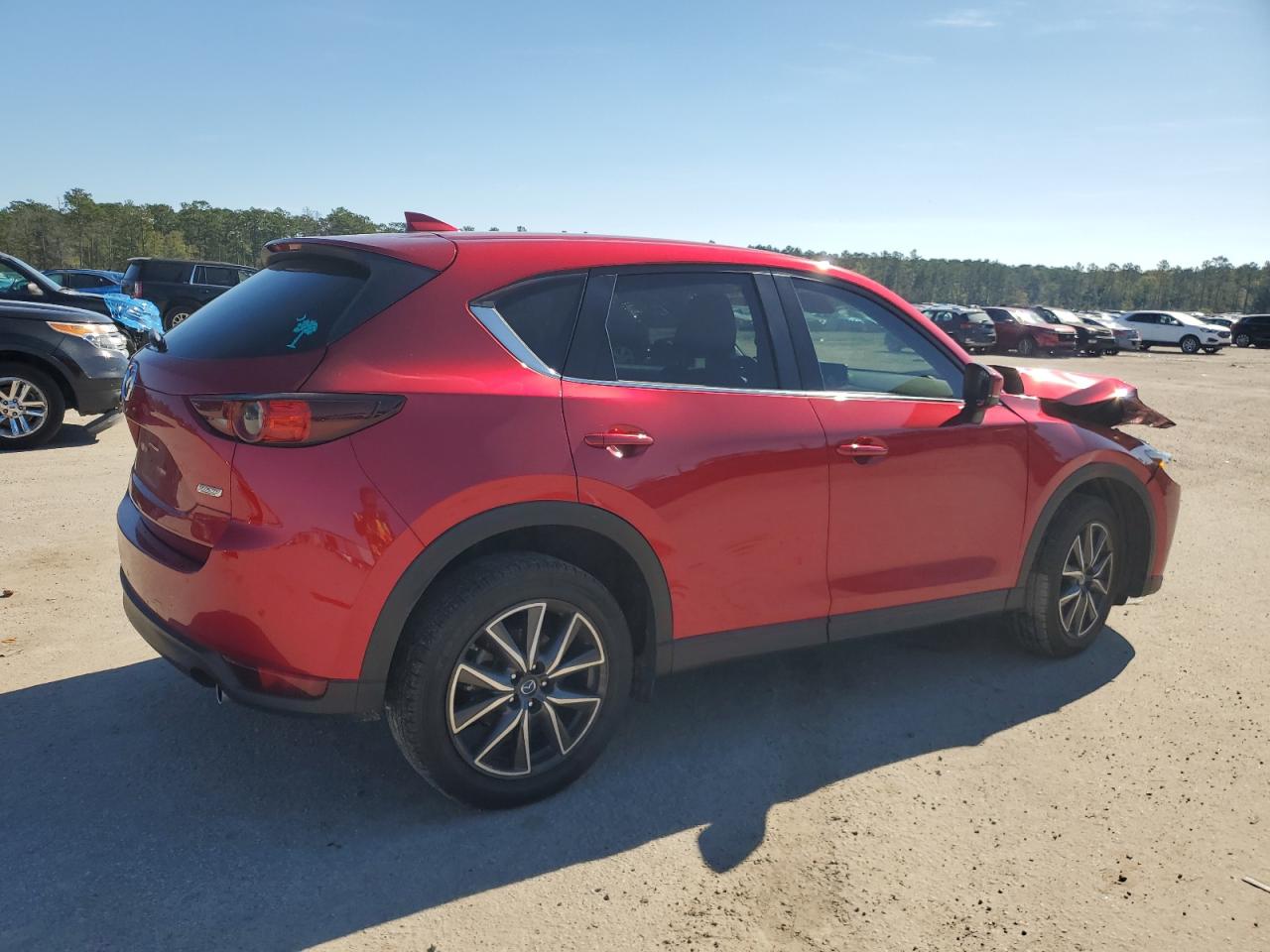2018 Mazda CX-5 VIN JM3KFACM7J0306214 Copart auction photo, front end damage thumbnail 3