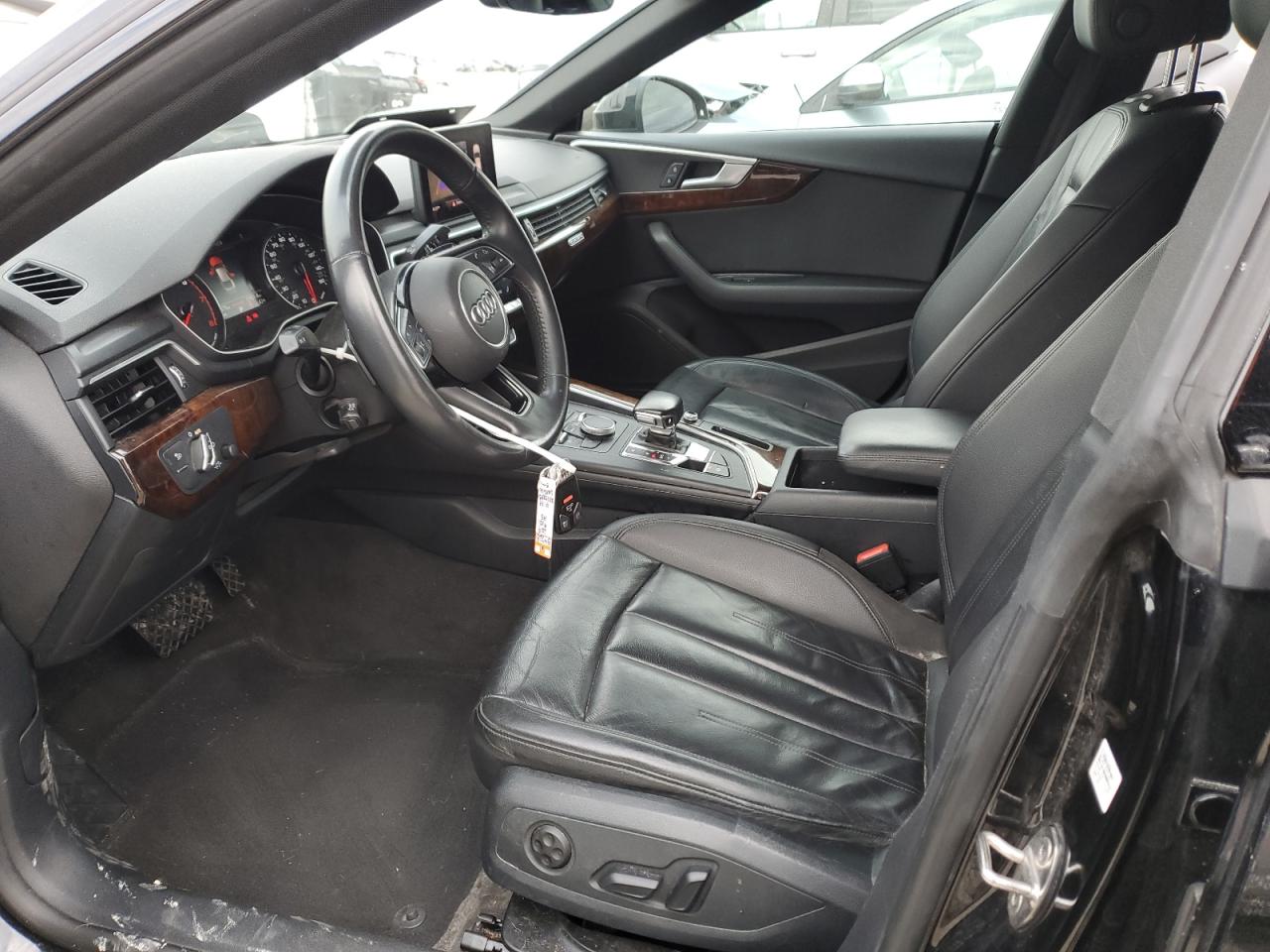 2019 Audi A5 VIN WAUANCF58KA053517 Copart auction photo, side / front end damage thumbnail 7