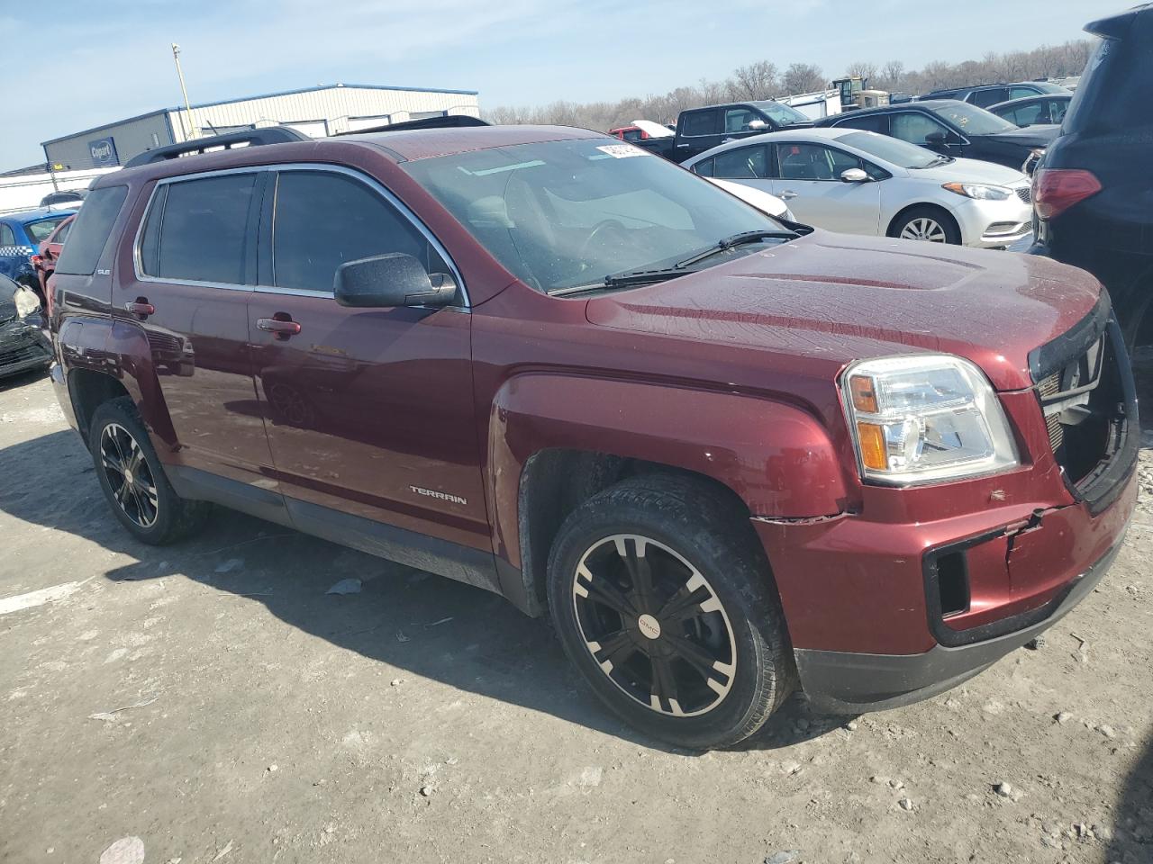 2017 GMC Terrain VIN 2GKALNEK0H6195236 Copart auction photo, front end damage thumbnail 4