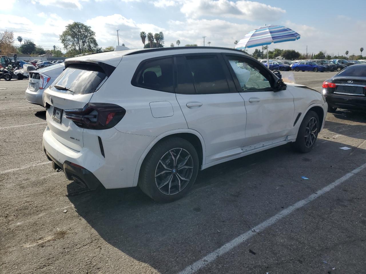 2024 BMW X3 VIN WBX57DP07RN289427 Copart auction photo, rollover damage thumbnail 3