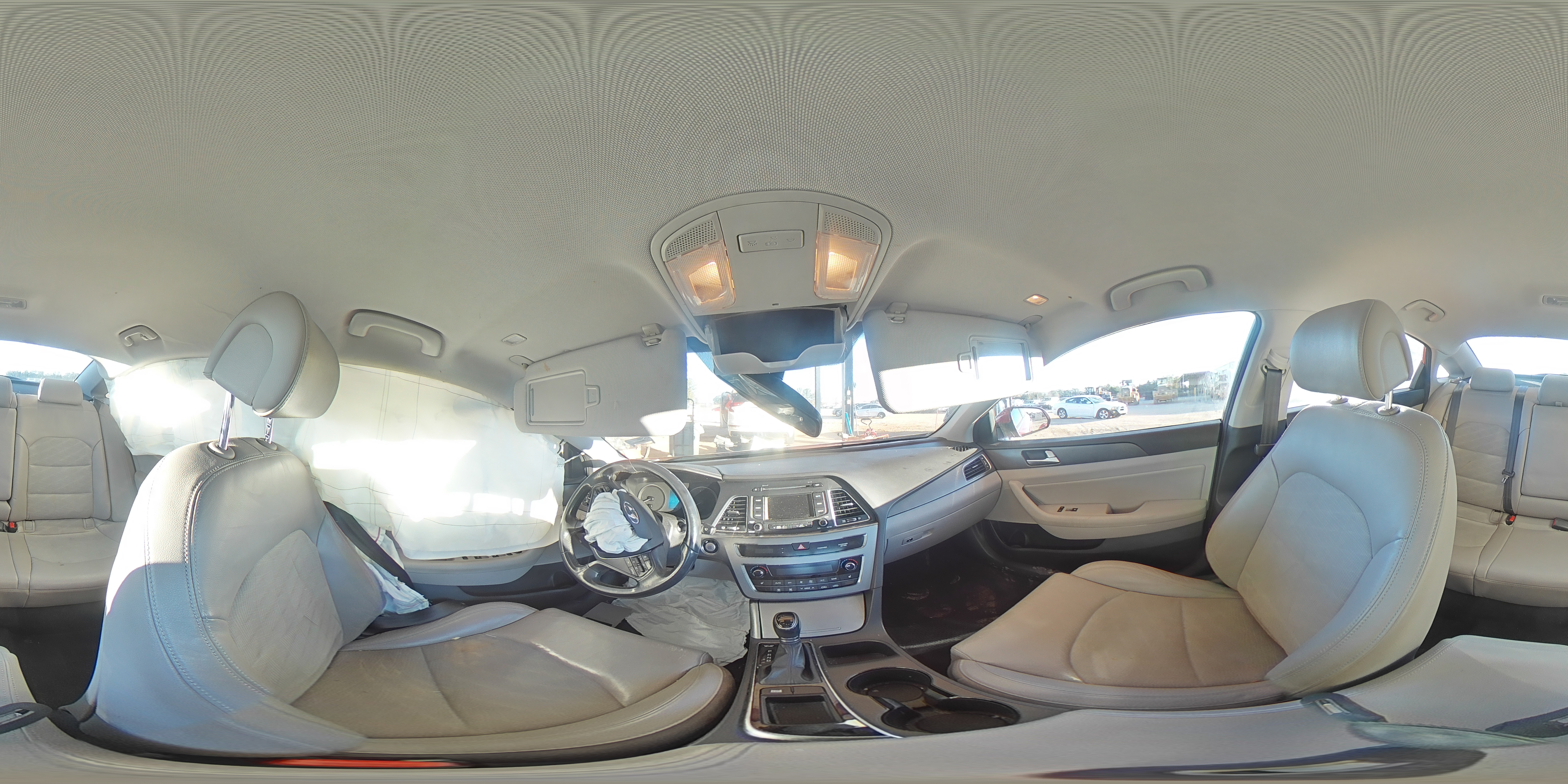 2015 Hyundai Sonata VIN 5NPE34AF0FH040789 Copart auction photo, front end / side damage thumbnail 12
