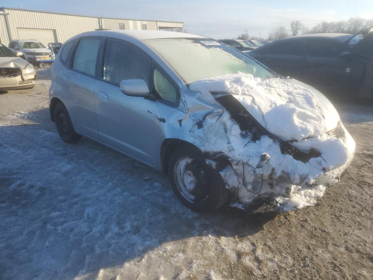 2013 Honda Fit VIN JHMGE8H33DC076943 Copart auction photo, front end damage thumbnail 4