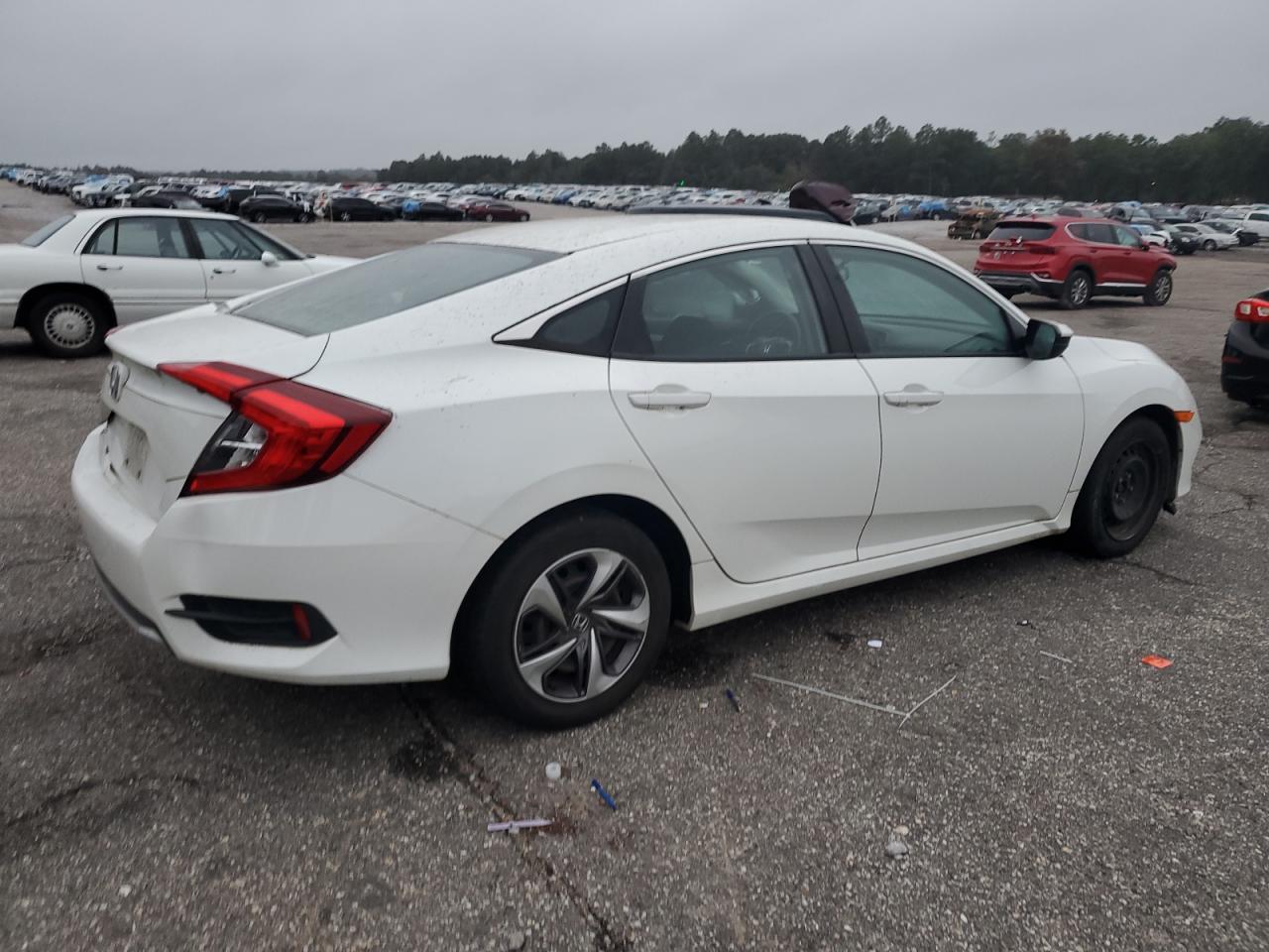 2020 Honda Civic VIN 19XFC2F66LE206850 Copart auction photo, rear end damage thumbnail 3