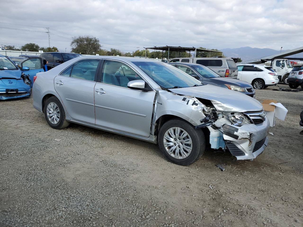 2012 Toyota Camry VIN 4T1BD1FK6CU029670 Copart auction photo, front end / side damage thumbnail 4