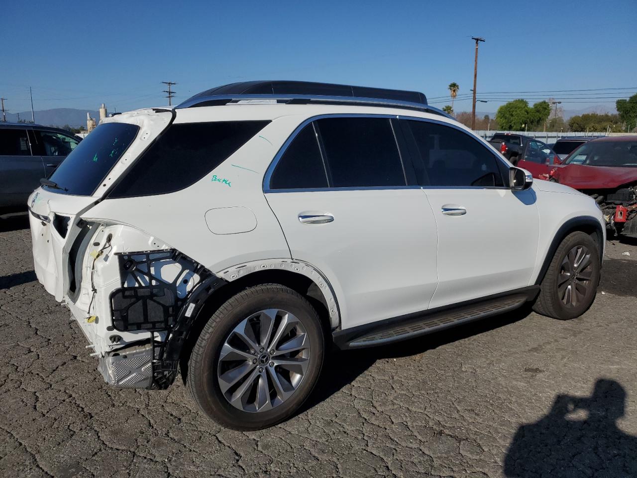 2021 Mercedes-Benz GLE VIN 4JGFB4JE8MA460802 Copart auction photo, rear end damage thumbnail 3