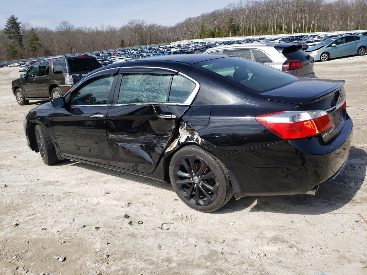 2014 Honda Accord VIN 1HGCR2F5XEA058802 Copart auction photo, side / minor dent/scratches damage thumbnail 2