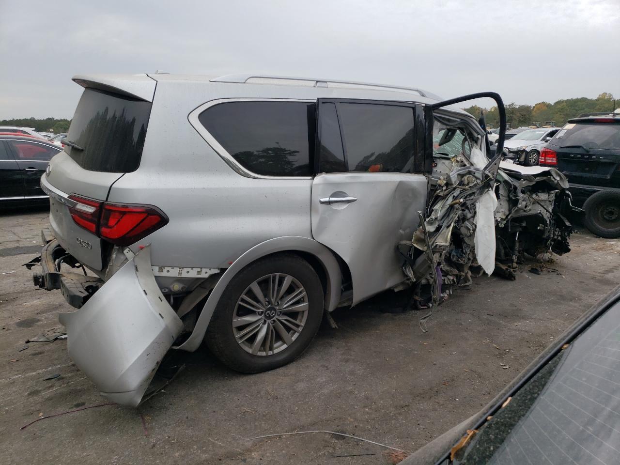 2020 Infiniti QX80 VIN JN8AZ2NE9L9254966 Copart auction photo, all over damage thumbnail 3
