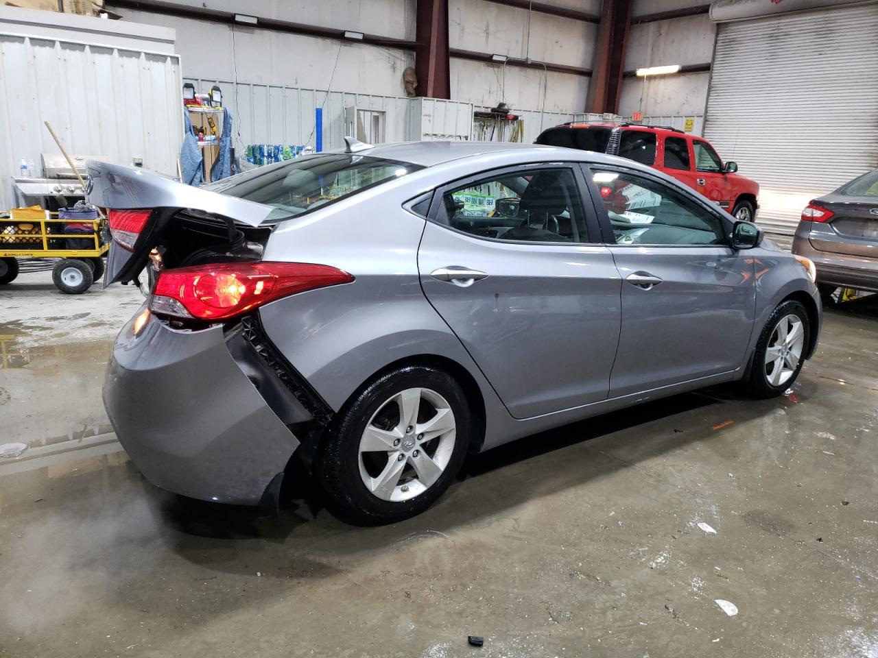 2013 Hyundai Elantra VIN KMHDH4AE8DU742104 Copart auction photo, rear end damage thumbnail 3