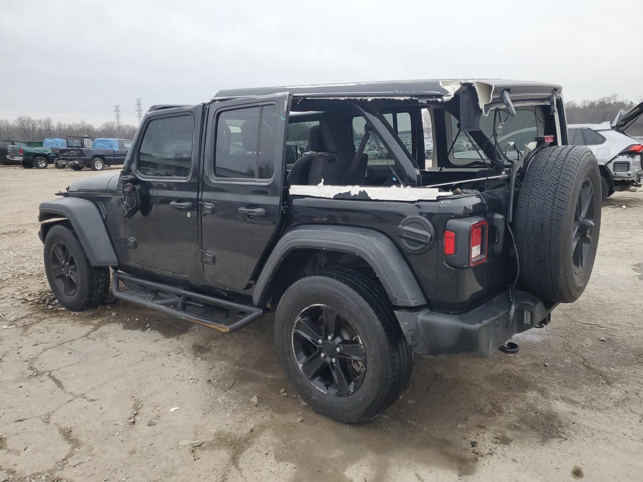 2021 Jeep Wrangler VIN 1C4HJXDN7MW838348 Copart auction photo, all over damage thumbnail 2