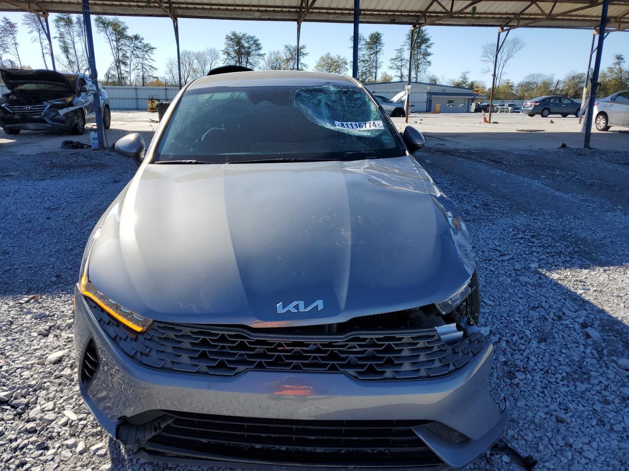 2022 KIA K5 VIN 5XXG14J29NG157924 Copart auction photo, front end / side damage thumbnail 5