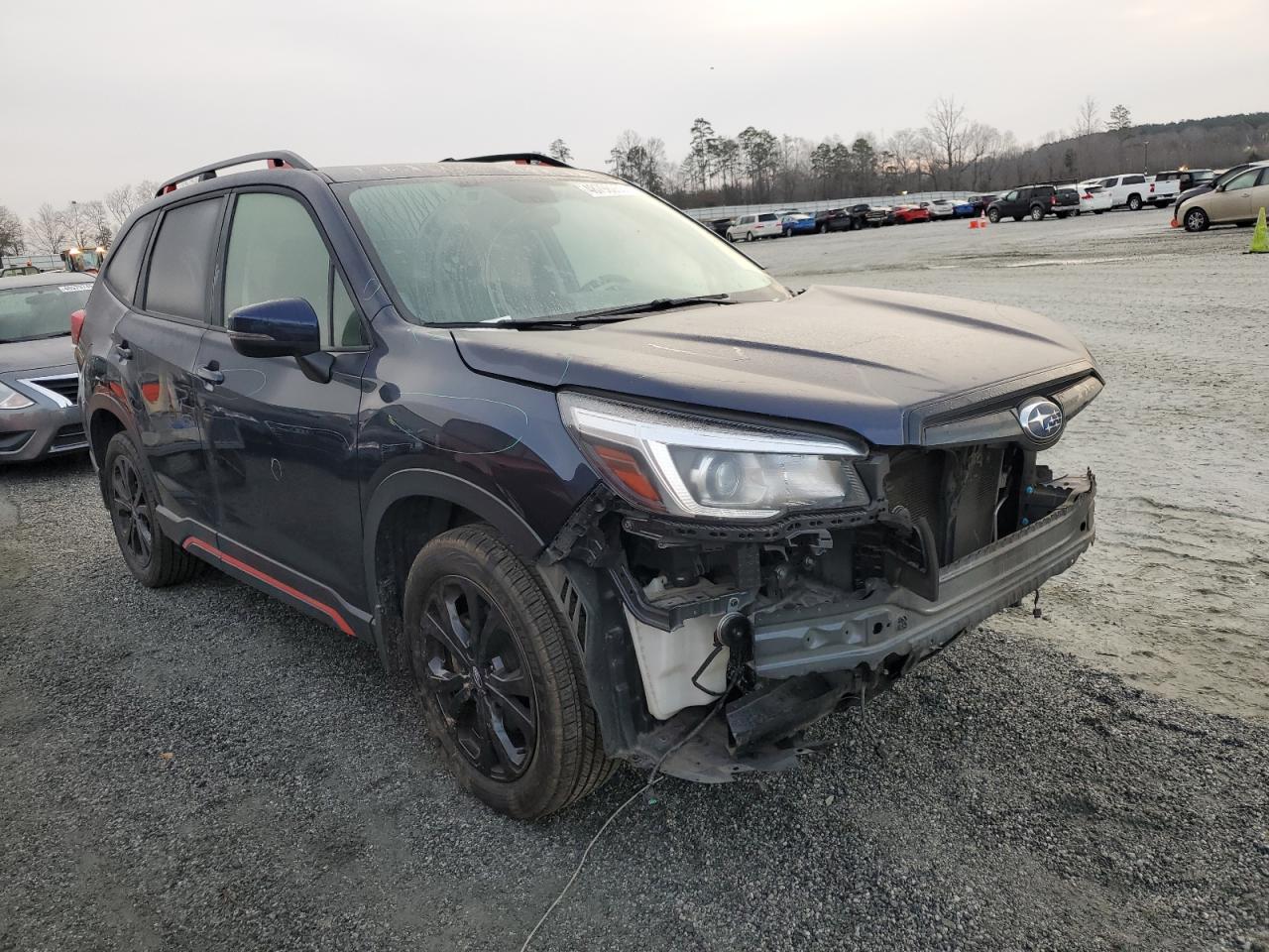 2019 Subaru Forester VIN JF2SKAPC9KH429944 Copart auction photo, front end / side damage thumbnail 4