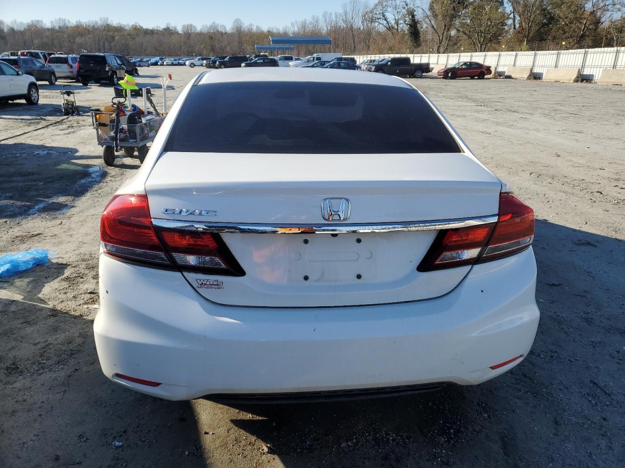 2013 Honda Civic VIN 2HGFB2F83DH535890 Copart auction photo, front end damage thumbnail 6