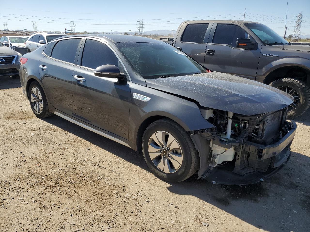 2017 KIA Optima VIN KNAGT4LC6H5004486 Copart auction photo, front end damage thumbnail 4