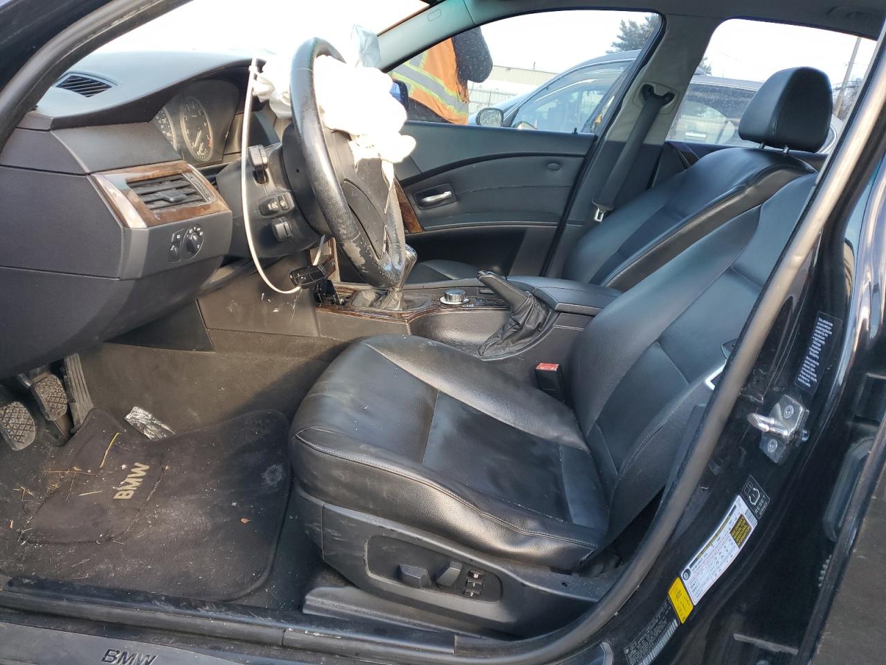 2006 BMW 5er VIN WBANF33566B999120 Copart auction photo, front end damage thumbnail 7