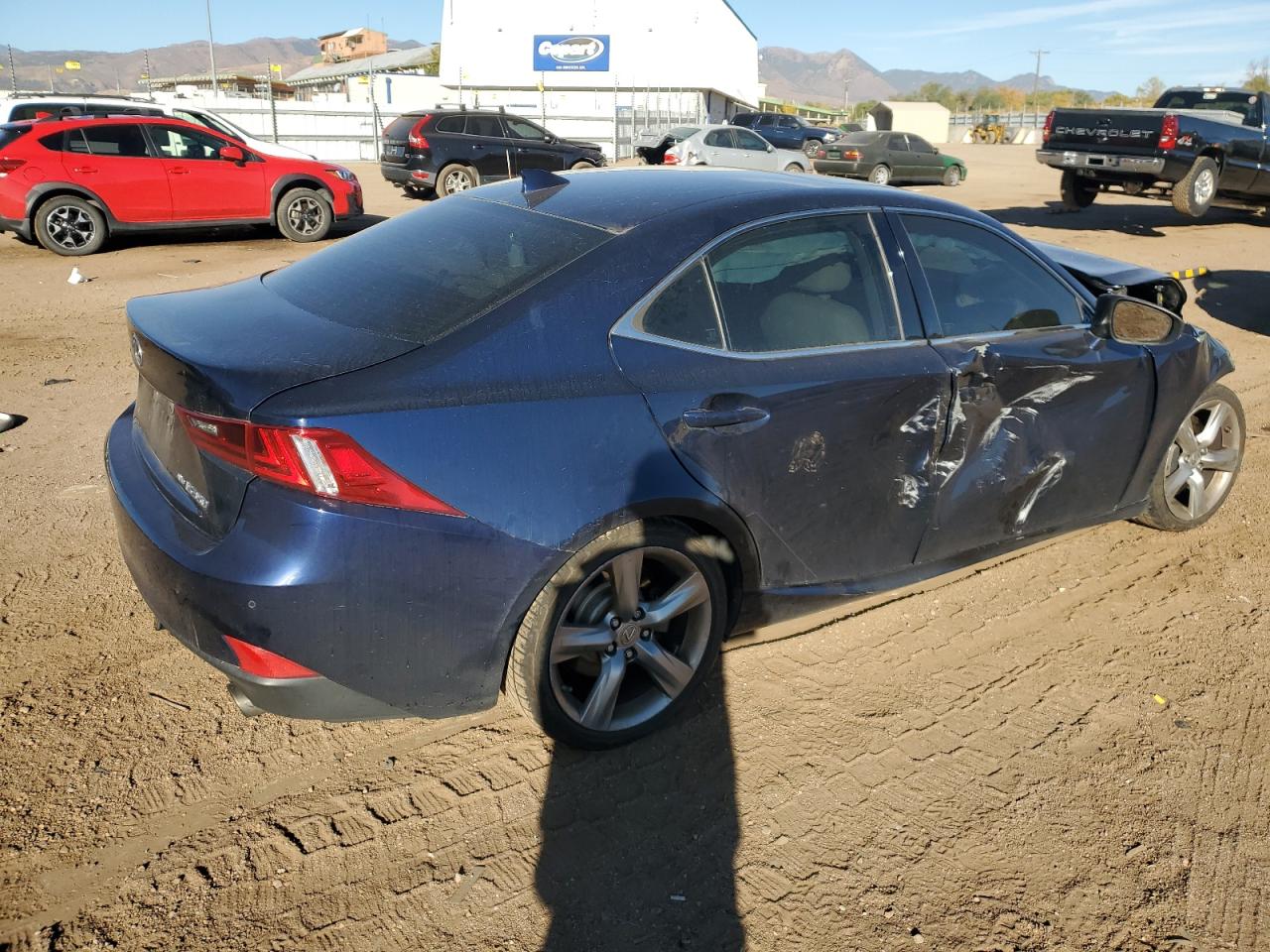 2014 Lexus IS VIN JTHCE1D2XE5000211 Copart auction photo, front end / side damage thumbnail 3