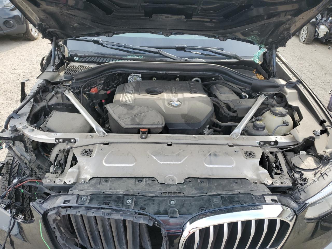 2018 BMW X3 VIN 5UXTR9C58JLC80055 Copart auction photo, front end / all over damage thumbnail 12