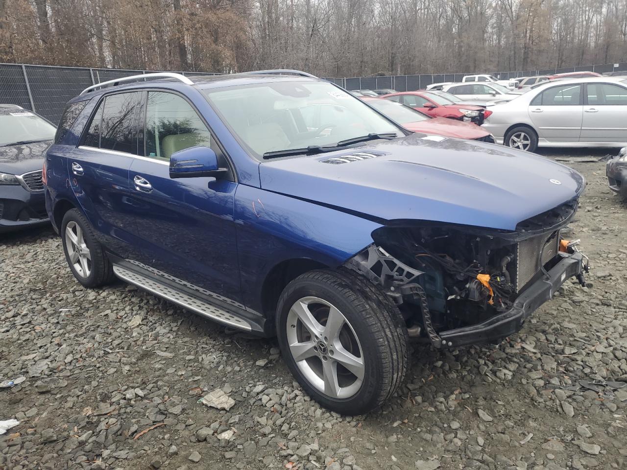 2019 Mercedes-Benz GLE VIN 4JGDA5GBXKB205962 Copart auction photo, front end damage thumbnail 4