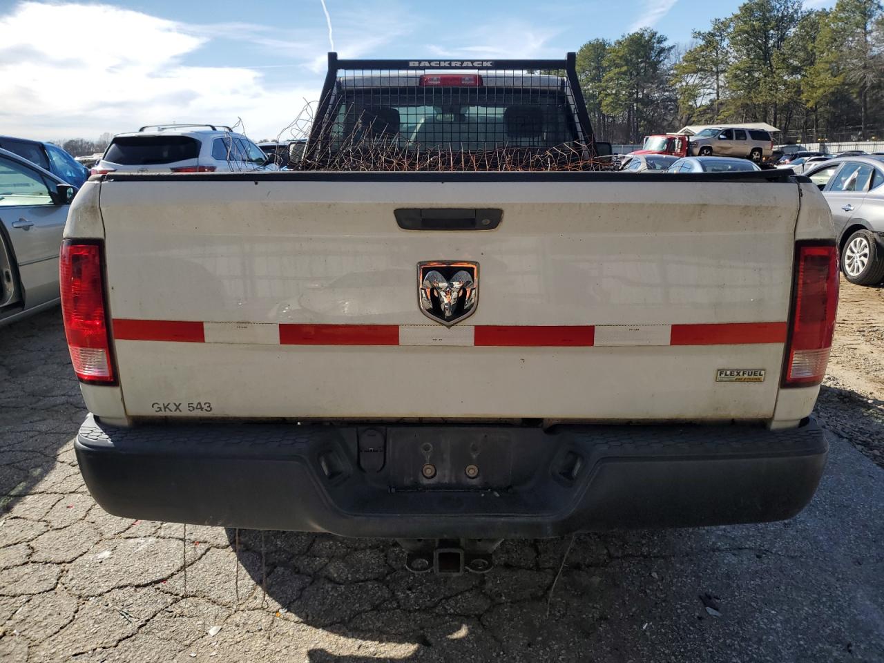 2014 RAM 1500 VIN 3C6JR6DG2EG166633 Copart auction photo, front end damage thumbnail 6