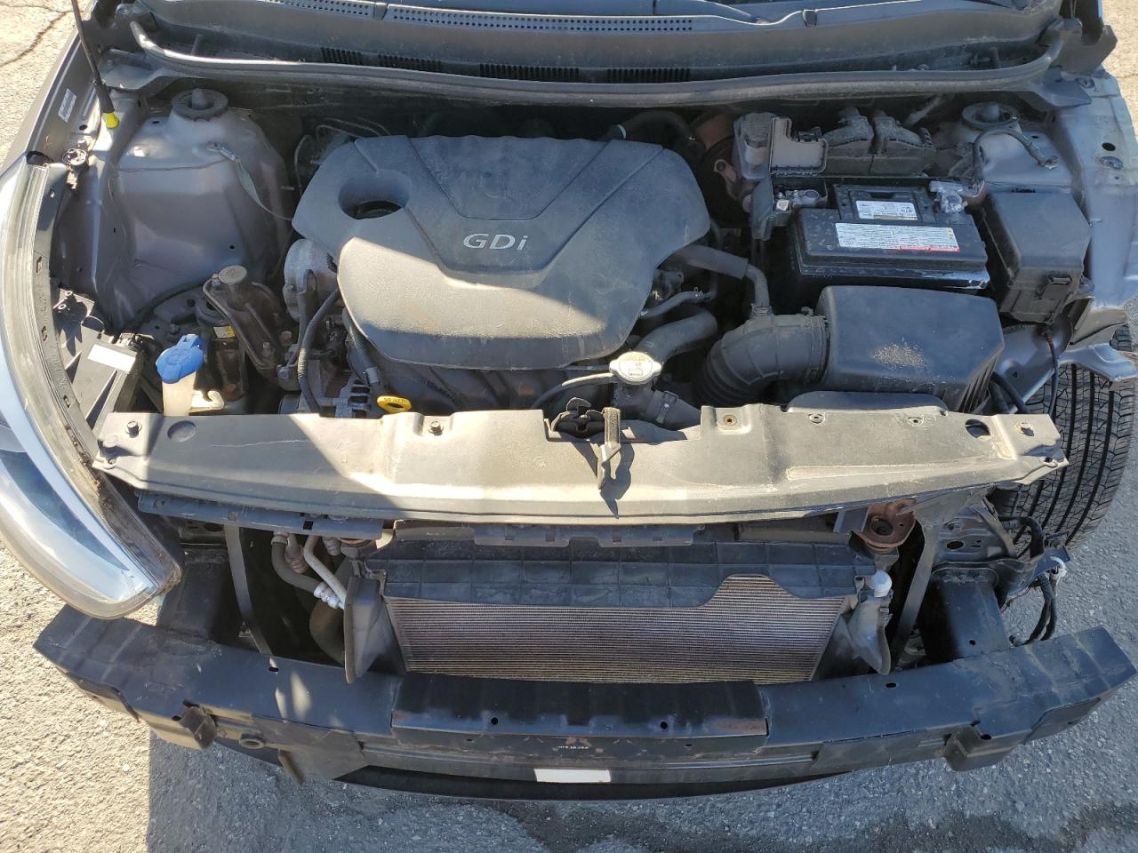 2014 Hyundai Accent VIN KMHCU4AE8EU593038 Copart auction photo, front end damage thumbnail 11