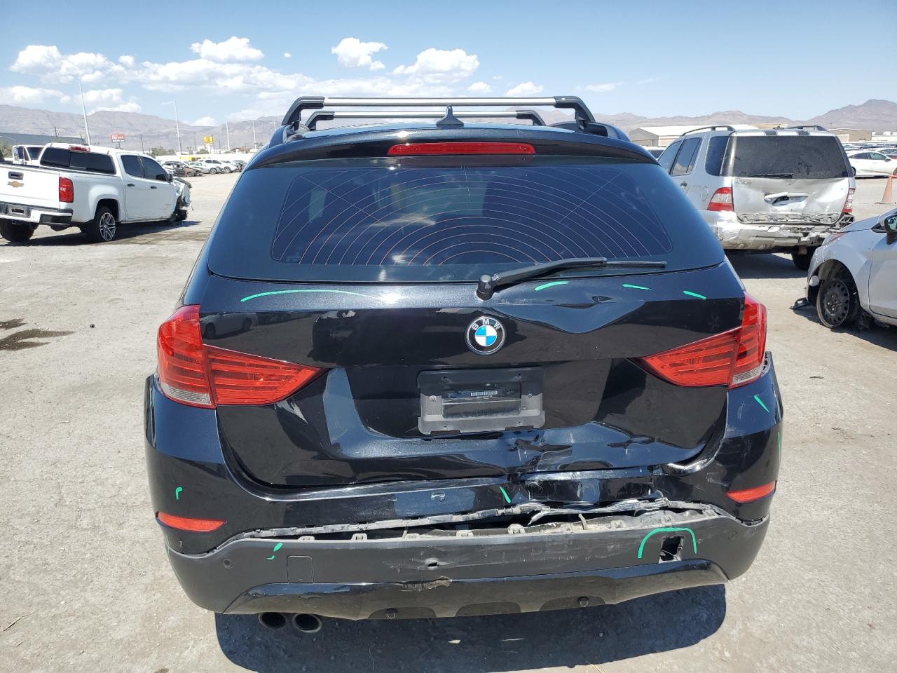 2015 BMW X1 VIN WBAVL1C55FVY32193 Copart auction photo, rear end damage thumbnail 6