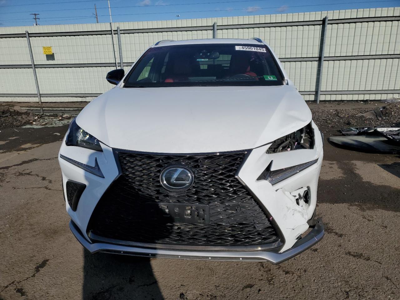 2019 Lexus NX VIN JTJBARBZ2K2182567 Copart auction photo, front end / side damage thumbnail 5