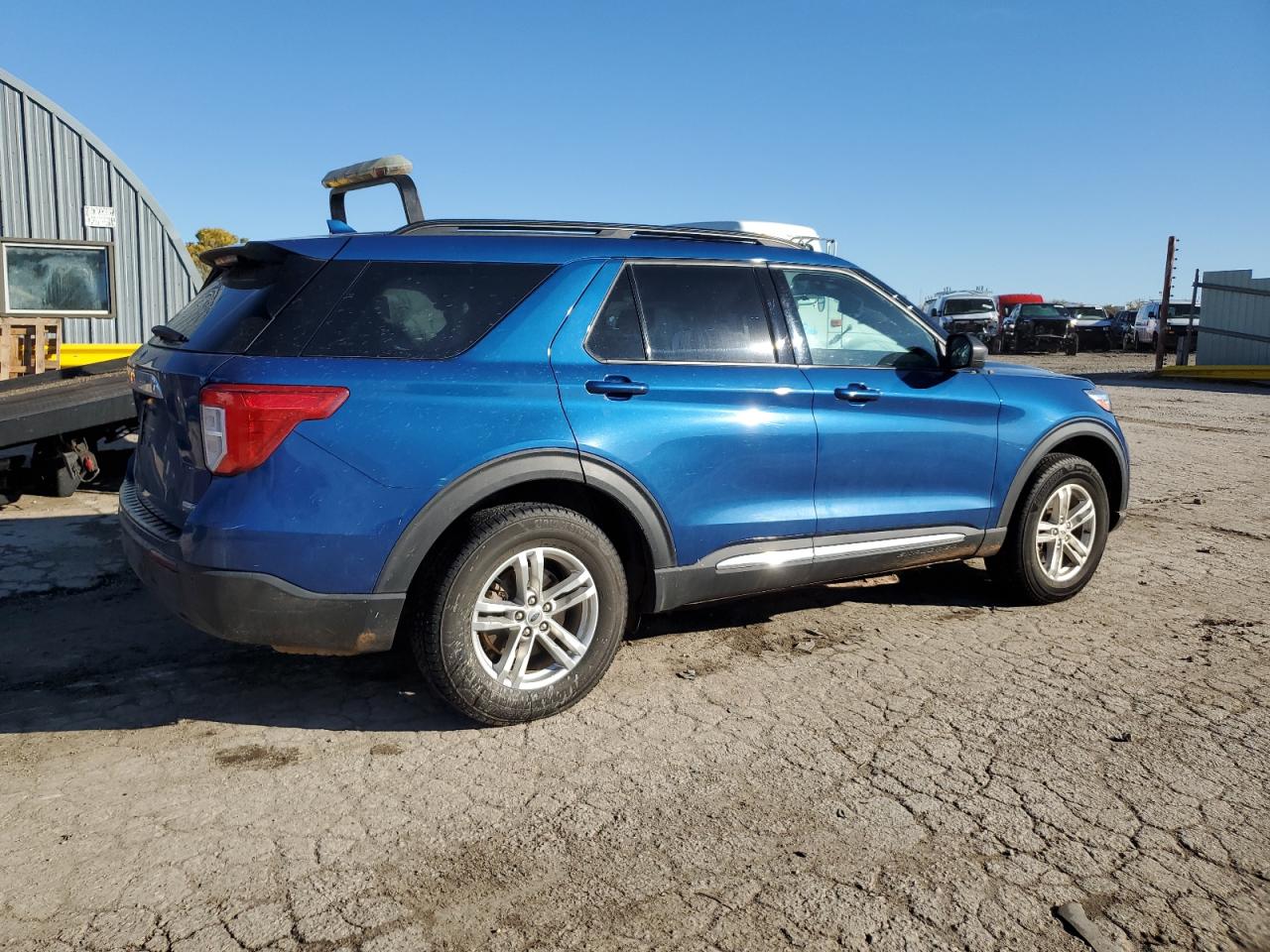 2020 Ford Explorer VIN 1FMSK8DH0LGB81125 Copart auction photo, front end damage thumbnail 3