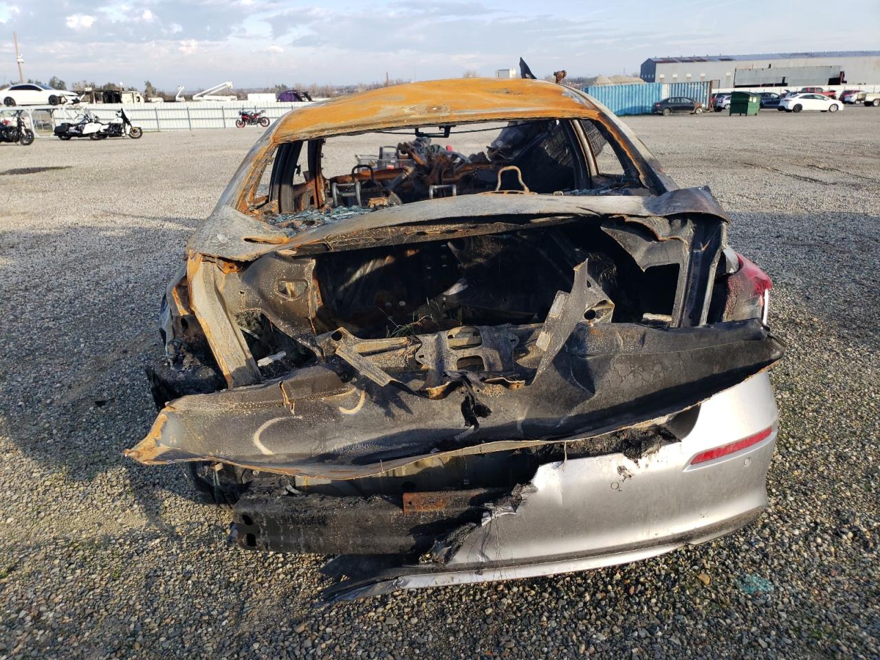 2022 Honda Civic VIN 2HGFE1F98NH300333 Copart auction photo, burn damage thumbnail 6
