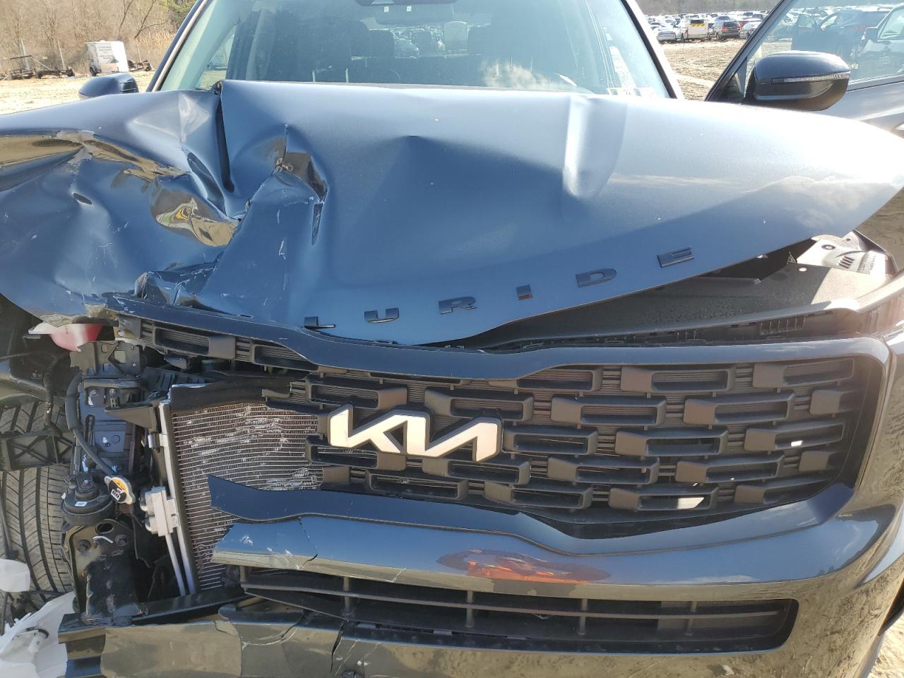 2022 KIA Telluride VIN 5XYP3DHCXNG307026 Copart auction photo, front end / side damage thumbnail 14