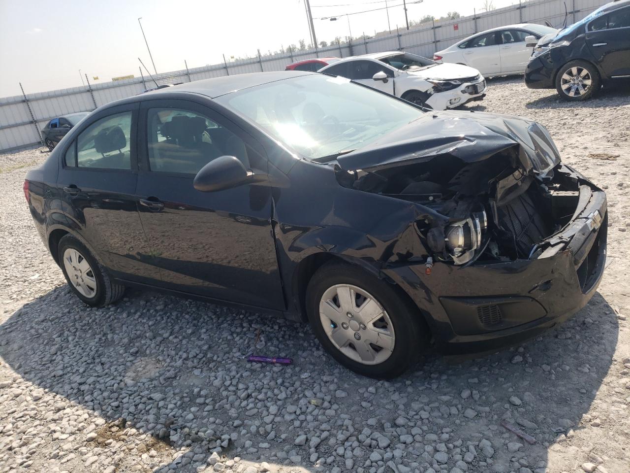 2015 Chevrolet Sonic VIN 1G1JB5SH6F4128087 Copart auction photo, front end damage thumbnail 4
