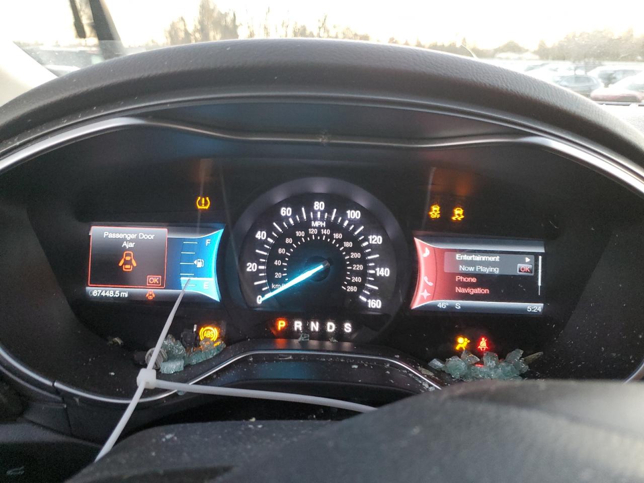 2014 Ford Fusion VIN 3FA6P0D97ER397279 Copart auction photo, side / front end damage thumbnail 9