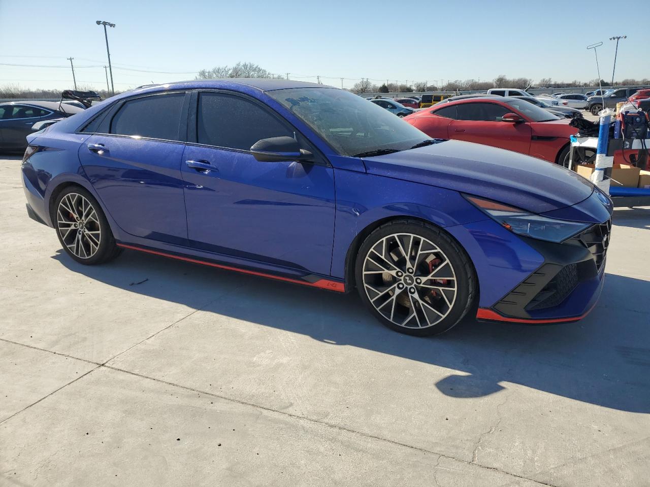 2022 Hyundai Elantra VIN KMHLW4AK3NU001271 Copart auction photo, all over damage thumbnail 4