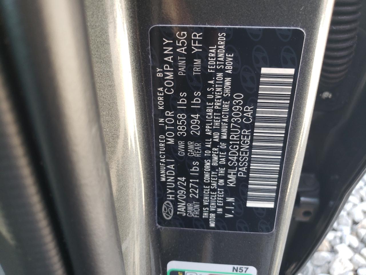 2024 Hyundai Elantra VIN KMHLS4DG1RU730930 Copart auction photo, front end / minor dent/scratches damage thumbnail 13