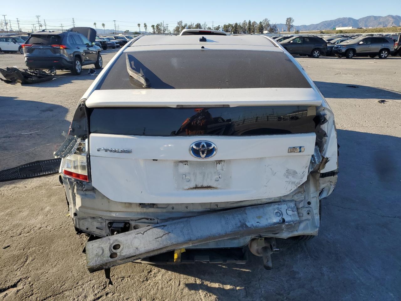 2010 Toyota Prius VIN JTDKN3DUXA0242854 Copart auction photo, rear end / front end damage thumbnail 6