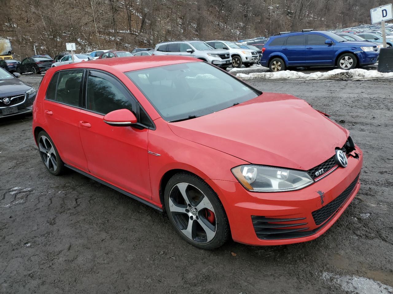 2017 Volkswagen GTI VIN 3VW4T7AU7HM076159 Copart auction photo, front end / minor dent/scratches damage thumbnail 4