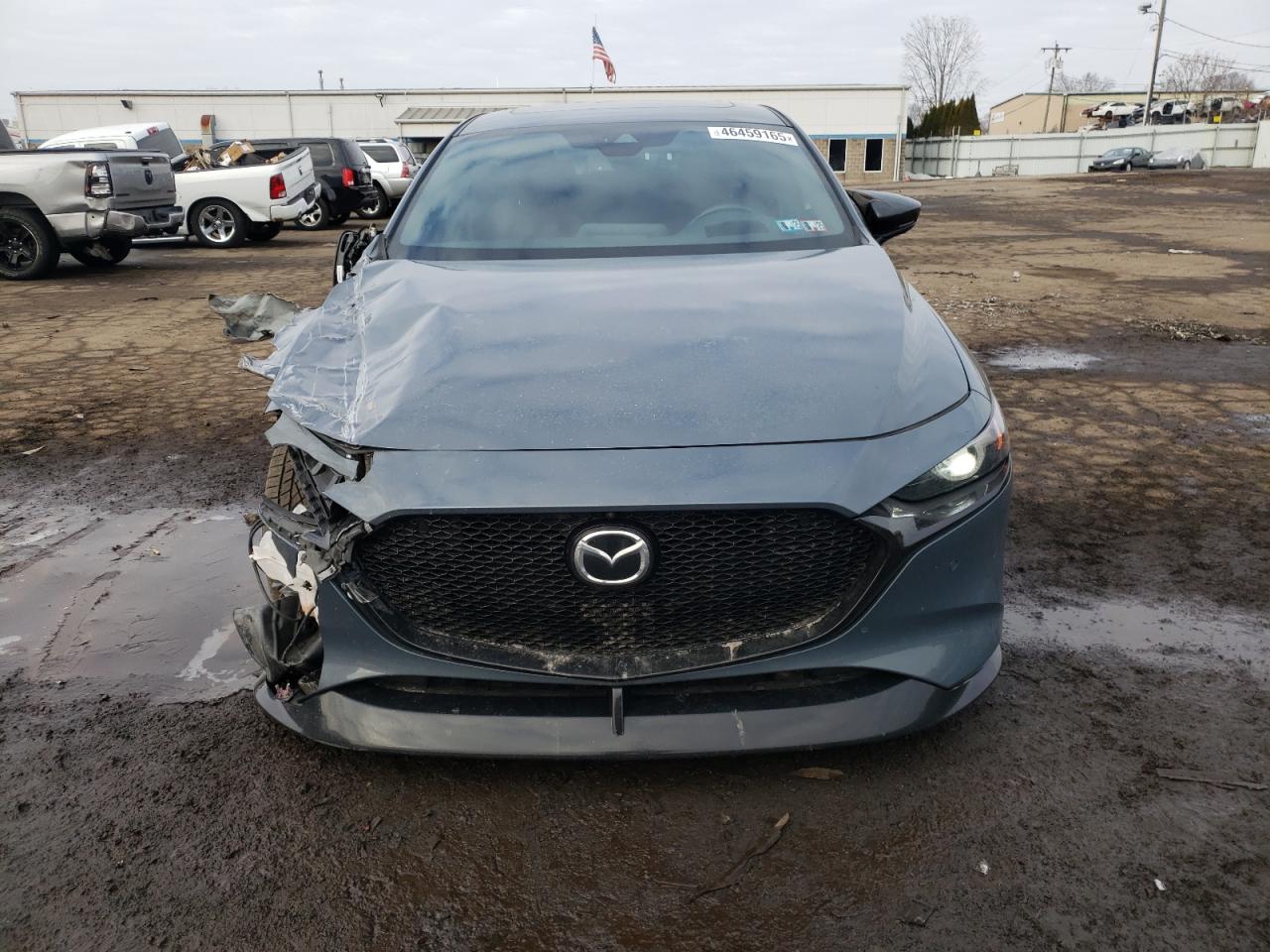 2021 Mazda 3 VIN JM1BPBNY7M1312525 Copart auction photo, front end / side damage thumbnail 5