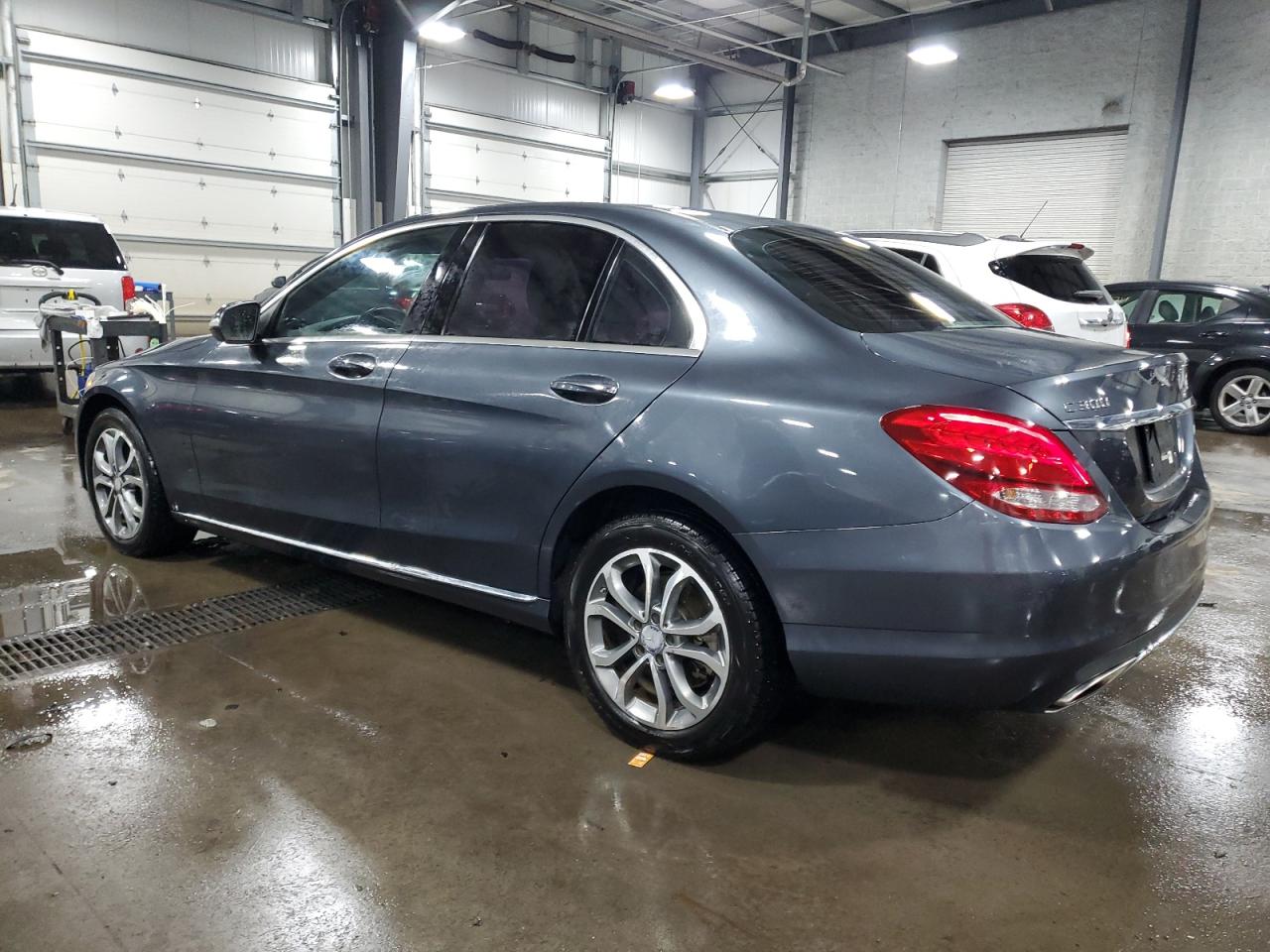 2015 Mercedes-Benz C-klasse VIN 55SWF4KB0FU021227 Copart auction photo, front end damage thumbnail 2