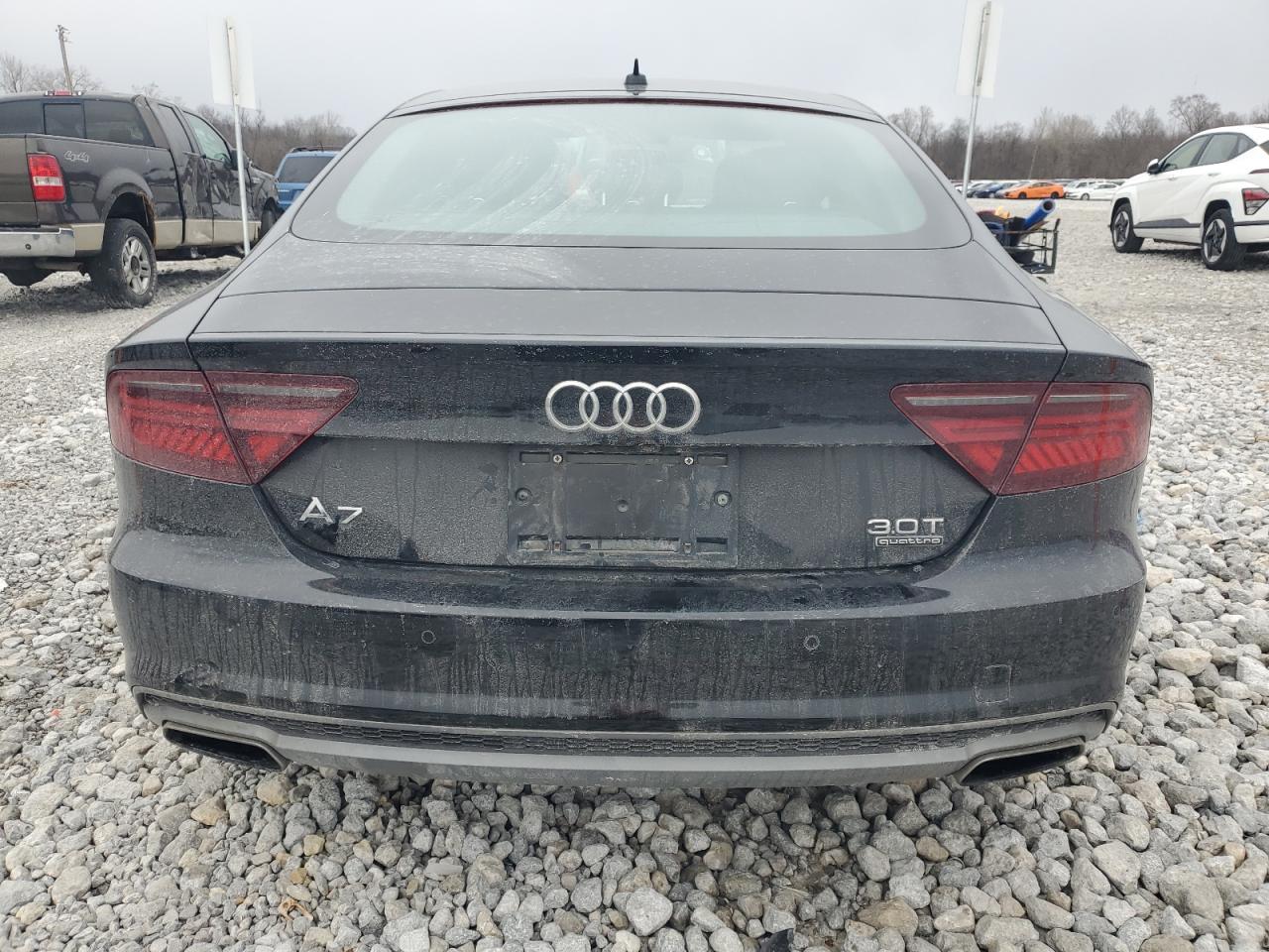 2016 Audi A7 VIN WAUWGAFC7GN054810 Copart auction photo, rear end / side damage thumbnail 6
