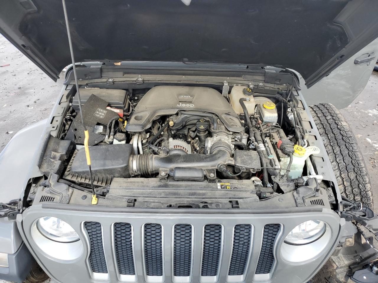 2019 Jeep Wrangler VIN 1C4HJXEG8KW665341 Copart auction photo, all over damage thumbnail 11