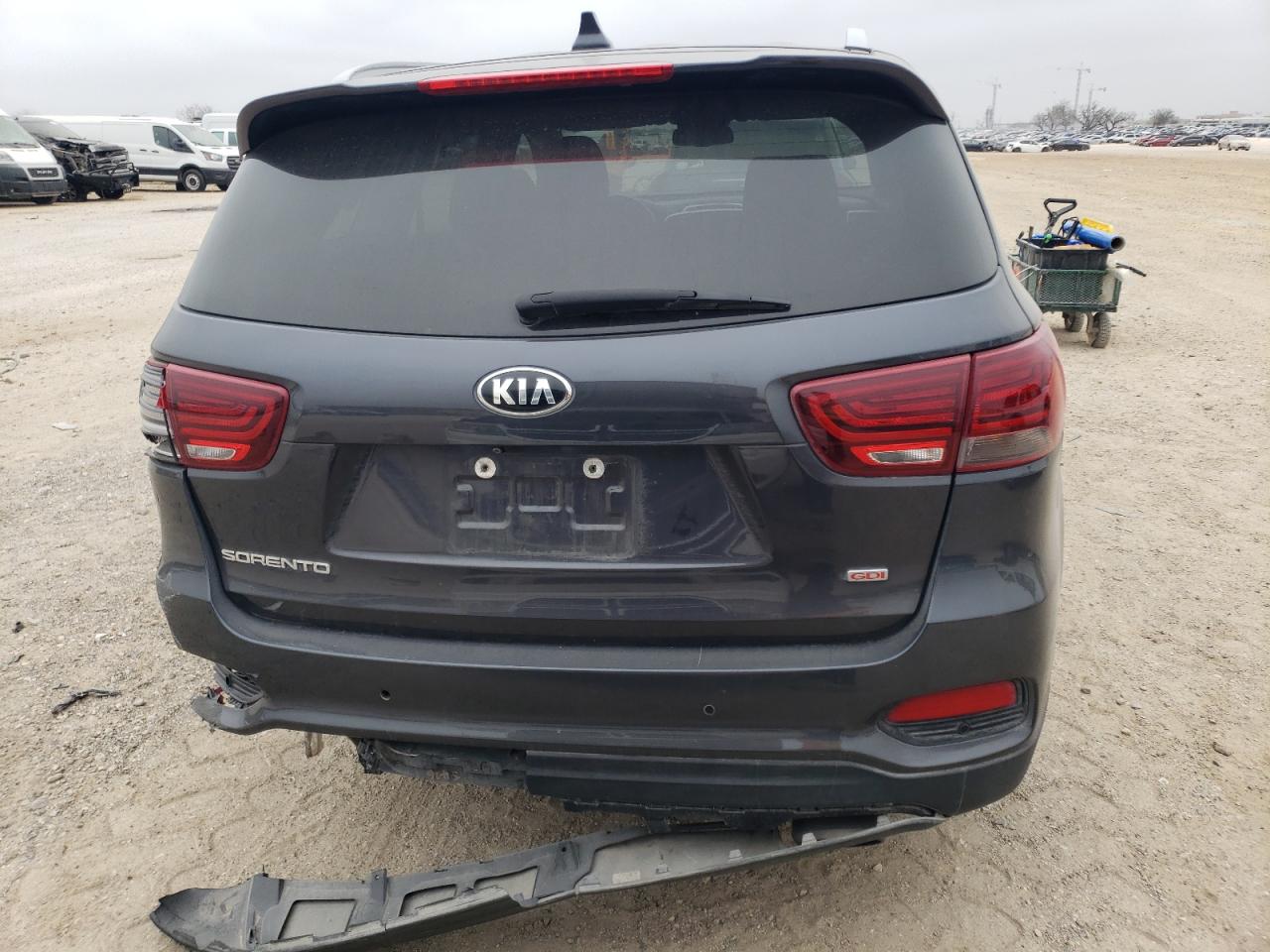 2019 KIA Sorento VIN 5XYPGDA39KG453718 Copart auction photo, rear end / front end damage thumbnail 6