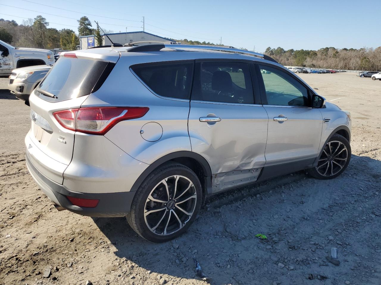 2016 Ford Escape VIN 1FMCU9G98GUC19216 Copart auction photo, side damage thumbnail 3