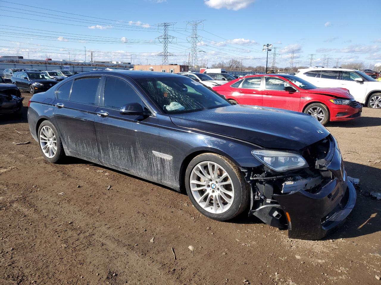 2015 BMW 7er VIN WBAYA8C53FD825728 Copart auction photo, front end damage thumbnail 4