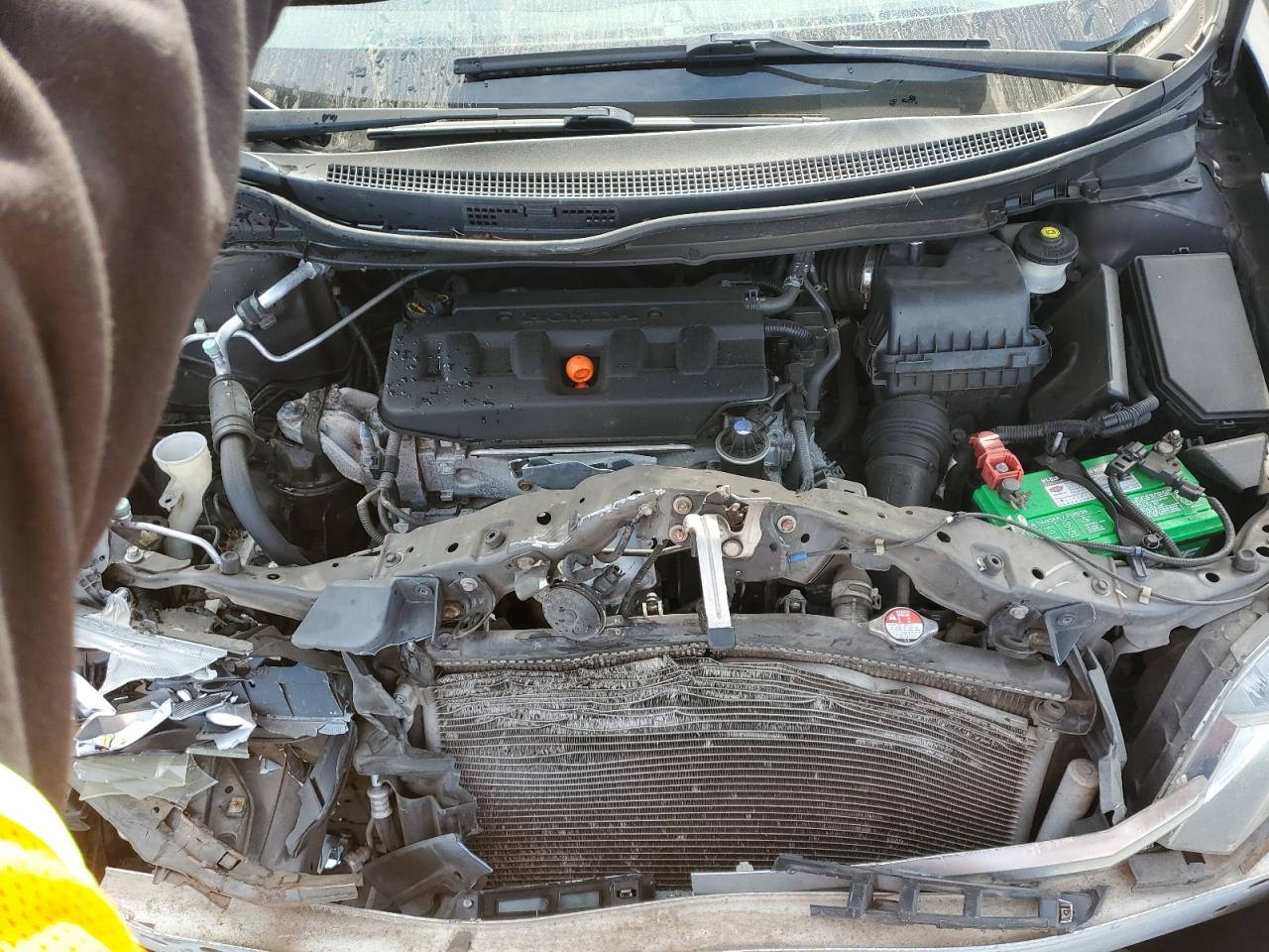 2012 Honda Civic VIN 2HGFB2F5XCH562394 Copart auction photo, front end damage thumbnail 12